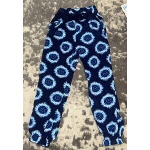 Design History Girls Blue Tie Dye Hippie Pants Small (7/8)